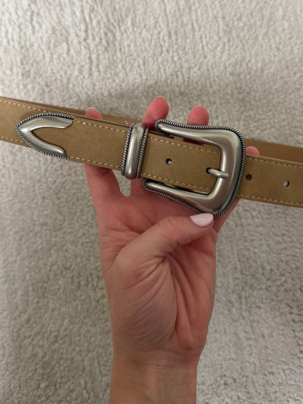 Suede Western Style Belt - XS
